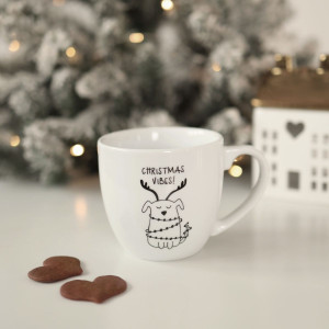 Kubek 300 ml - Christmas vibes! PIESEK