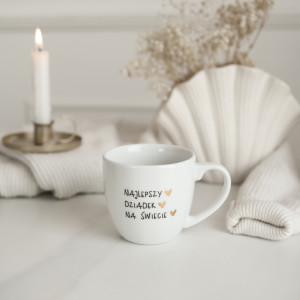 Kubek 300 ml - NAJLEPSZY DZIADEK NA ŚWIECIE ZŁOTE SERCA