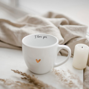 Kubek 300 ml - I love You ZŁOTE SERCE