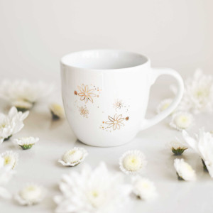 Kubek 300 ml - Złote stokrotki