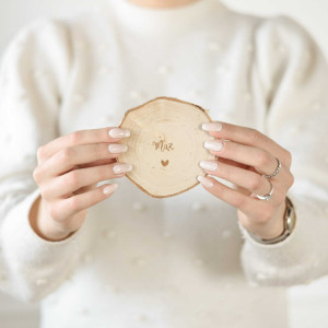 Podkładka drewniana pod kubek - Mąż