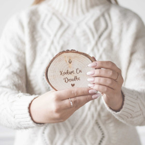 Podkładka drewniana pod kubek - Kocham Cię Dziadku