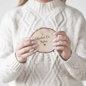 Podkładka drewniana pod kubek - Kocham Cię Babciu