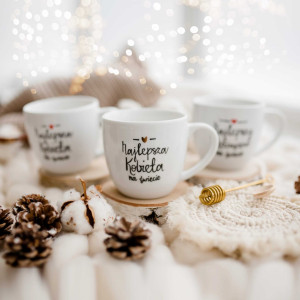 Kubek 300 ml - Najlepsza kobieta na świecie ZŁOTE SERCE