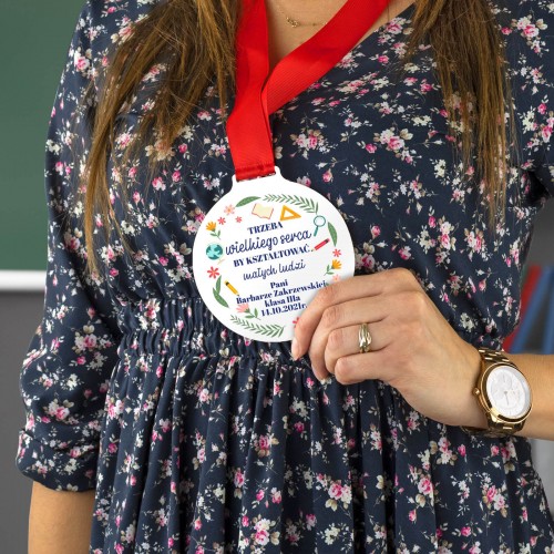 Medal z nadrukiem dla nauczyciela - Wielki człowiek