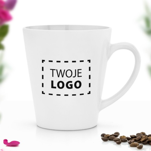 Kubek ceramiczny z nadrukiem logo - Mała czarna