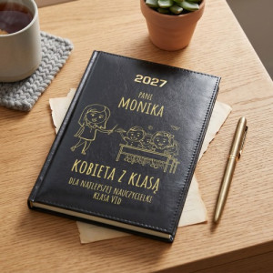 Kalendarz 2027 dla nauczycielki - Kobieta z klasą