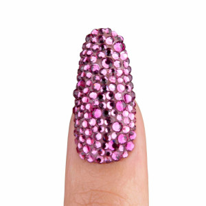 Cyrkonie do paznokci Fuchsia 1440 szt.