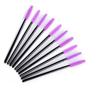 Silikonowe szczoteczki do rzęs PURPLE