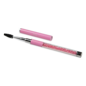 Szczoteczka zamykana z cyrkoniami - Pink