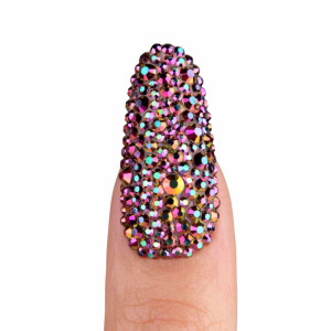 Cyrkonie do paznokci Rainbow Gold 1440 szt.