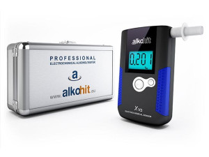 Alkomat osobisty Alkohit X10 w skrzyneczce aluminiowej