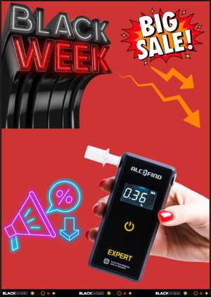 Alkomat Elektrochemiczny AlcoFind Expert w ofercie BLACK WEEK