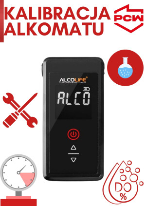 Kalibracja alkomatu ALCOLIFE F2 classic wraz z certyfikatem adiustacji