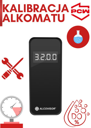 Kalibracja alkomatu Alcovisor BETA z certyfikatem kalibracji