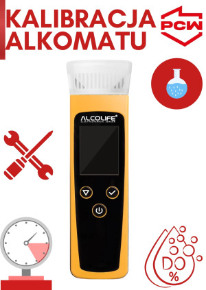 Kalibracja alkomatu Alcolife GO plus świadectwo kalibracji