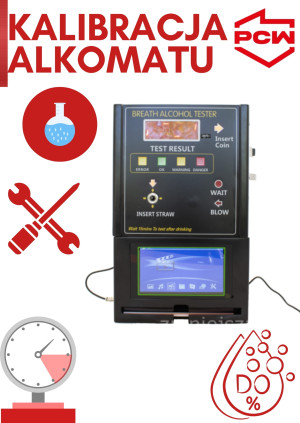 Kalibracja alkomatu FA 4000 marki FITalco z certyfikatem