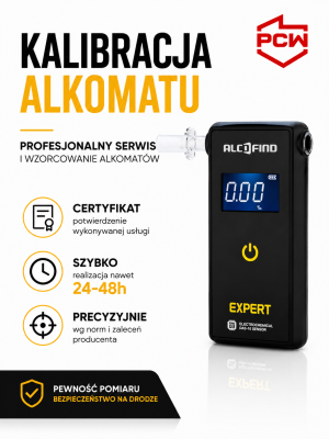 Kalibracja (adiustacja) AlcoFind EXPERT plus świadectwo kalibracji