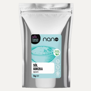 Sól Epsom do Kąpieli Gorzka Angielska Siarczan Magnezu Nanovital 1 kg