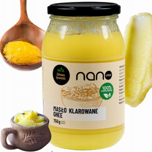 Masło Klarowane Ghee Polskie Bez Laktozy Keto Nanovital 750 g