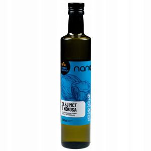 Olej MCT C8+C10 z Kokosa Dieta Keto Nanovital 500 ml
