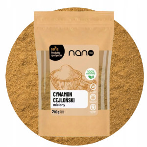 Cynamon Cejloński Mielony Oryginalny Nanovital 200 g