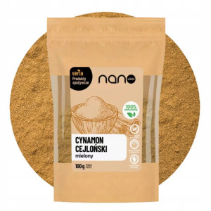 Cynamon Cejloński Mielony Oryginalny Nanovital 100 g