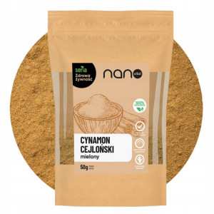 Cynamon Cejloński Mielony Oryginalny Nanovital 50 g