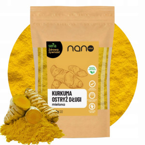 Kurkuma Mielona Naturalna Przyprawa Nanovital 250 g
