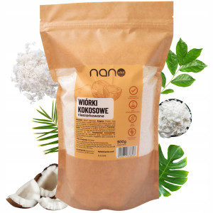 Wiórki Kokosowe Naturalne Bez Siarki 500 g