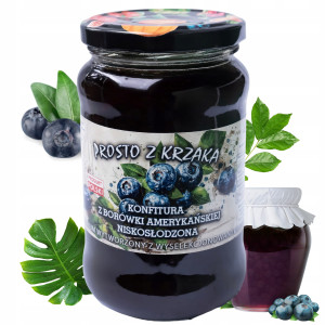 Konfitura z Borówek Amerykańskich Niskosłodzona 450 g