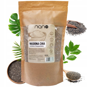 Nasiona Chia Szałwia Hiszpańska Naturalne Nanovital 500 g