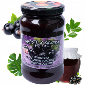 Konfitura z Czarnej Porzeczki Niskosłodzona 450 g