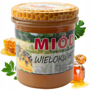 Miód Wielokwiatowy Naturalny Nektarowy 1100 g