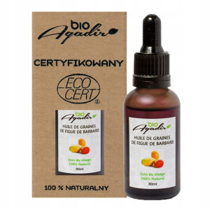 Olej z Opuncji Figowej do Twarzy 100% Czysty Bio Agadir 50 ml