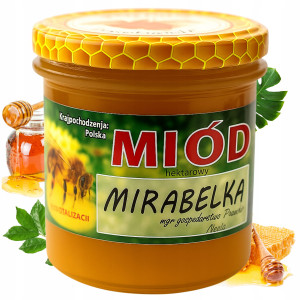 Miód Mirabellowy Naturalny Nektarowy 420 g