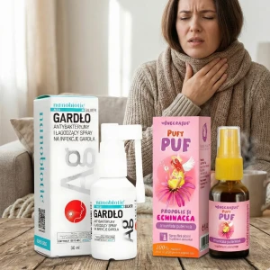 Zestaw Zdrowe Gardło - Spray Propolis + Nanobiotic Silver Nanovital