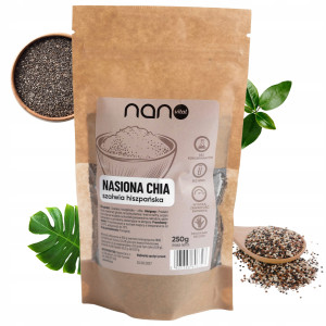 Nasiona Chia Szałwia Hiszpańska Naturalne Nanovital 250 g