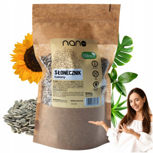 Słonecznik Łuskany 500 g Ziarno Słonecznika Naturalny Witaminy Zdrowie