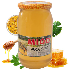 Miód Nektarowy Akacja 420 g Produkt Pszczeli Naturalny Uniwersalny Wydajny