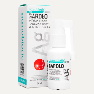 Srebro Koloidalne Spray na Ból Gardła Nanobiotic Silver MED 30 ml