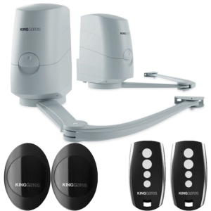 KingGates Modus - zestaw podstawowy - gotowy do montażu - napęd do bram skrzydłowych - długość skrzydła do 2,8m, waga do 300kg