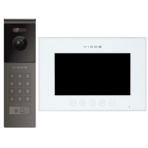 VIDOS X | S12D + M11W | wideodomofon  zestaw - stacja bramowa + monitor