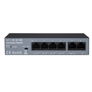 VIDOS PS42/60 | switch PoE 4-portowy