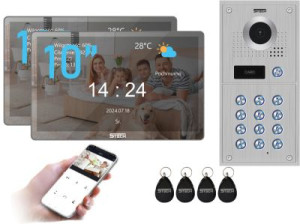 Lustrzany 5TECH 2x Virgo One PLUS(M) 10'' FHD | 82222 | Wideodomofon 2-żyłowy cyfrowy WiFi