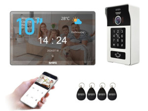 Lustrzany 5TECH Virgo PLUS(M) 10'' FHD | 82225A | Wideodomofon 2-żyłowy cyfrowy WiFi