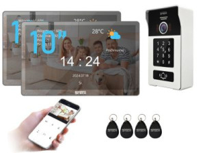 Lustrzany 5TECH 2x Virgo PLUS(M) 10'' FHD | 82225A | Wideodomofon 2-żyłowy cyfrowy WiFi