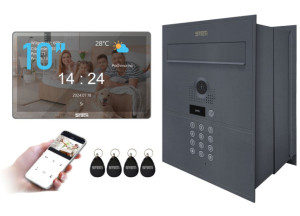 Lustrzany 5TECH Virgo One PLUS(M) 10'' FHD | 82218G | Wideodomofon 2-żyłowy cyfrowy WiFi