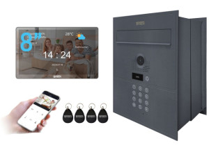 Lustrzany 5TECH Virgo One PLUS(M) 8'' FHD | 82218G | Wideodomofon 2-żyłowy cyfrowy WiFi