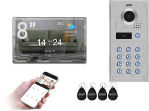 Lustrzany 5TECH VERUS One PLUS(M) 8'' FHD | 84222 | Wideodomofon 2-żyłowy cyfrowy WiFi